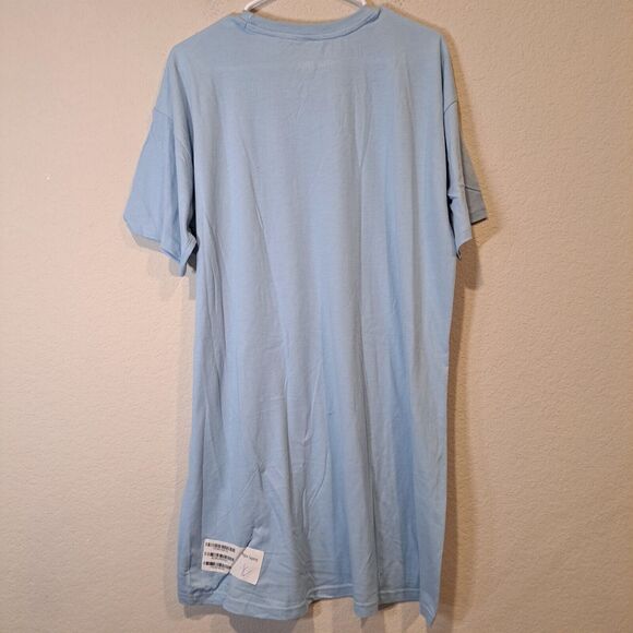 Mr. Spock Star Trek Light Blue Graphic Tee Long T-Shirt Or Nightgown Unisex XXL - Picture 3 of 6